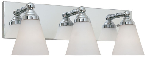 Hudson Three Light Bath Bar in Chrome (43|6493CH)