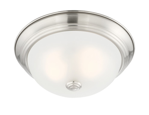 Decorative Flushmount Two Light Flushmount in Satin Platinum (43|1257SSPW)