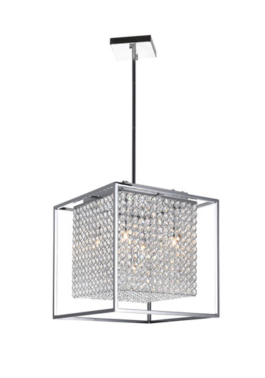 Cube Five Light Chandelier in Chrome (401|QS8381P14CS)