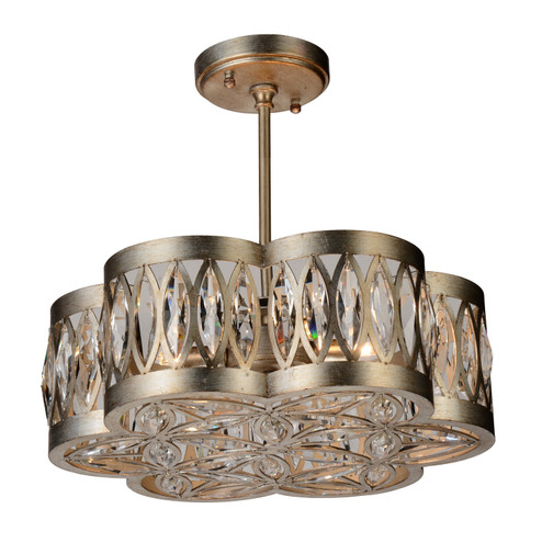 Nova Six Light Chandelier in Champagne (401|9906P166208)