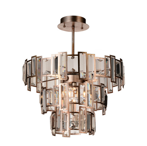 Quida Five Light Chandelier in Champagne (401|9903C185193)