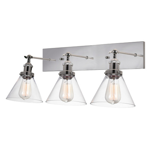 Eustis Three Light Wall Sconce in Polished Nickel (401|9735W243613)