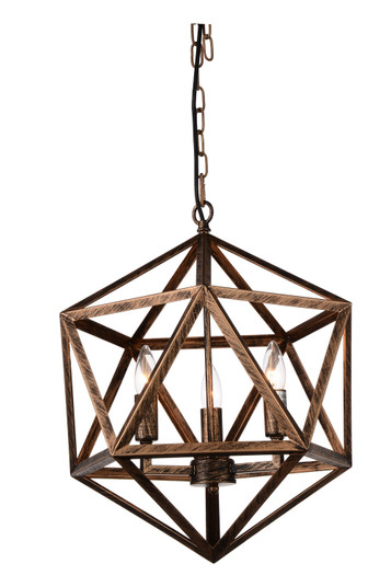 Amazon Four Light Pendant in Antique Forged Copper (401|9641P204128)
