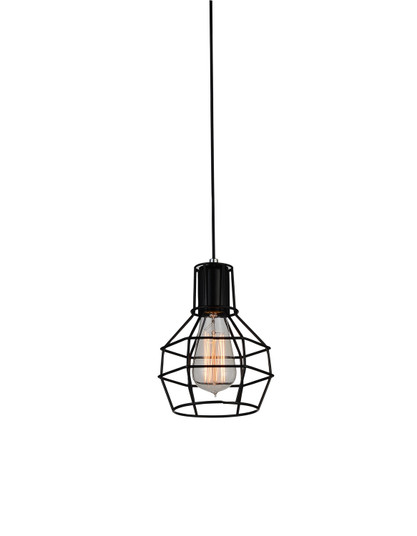 Secure One Light Mini Pendant in Black (401|9608P61101)