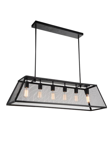 Macleay Six Light Chandelier in Black (401|9601P426101A)