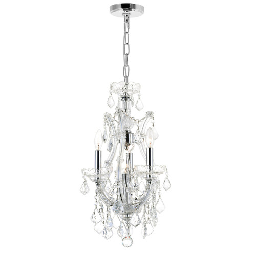 Maria Theresa Four Light Mini Chandelier in Chrome (401|8311P12C3)