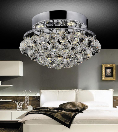 Queen Four Light Flush Mount in Chrome (401|8038C14CR)