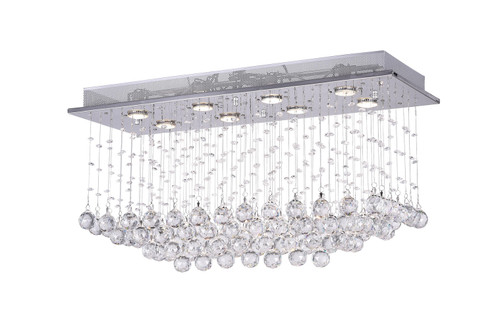 Mystical Eight Light Flush Mount in Chrome (401|6626C32CRC)