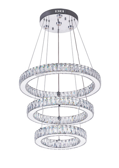 Florence LED Chandelier in Chrome (401|5635P20ST3RClear)