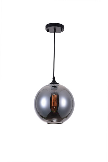 Glass One Light Mini Pendant in Black (401|5553P10Smoke)