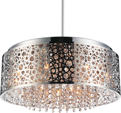 Bubbles Nine Light Chandelier in Stainless Steel (401|5536P24ST)