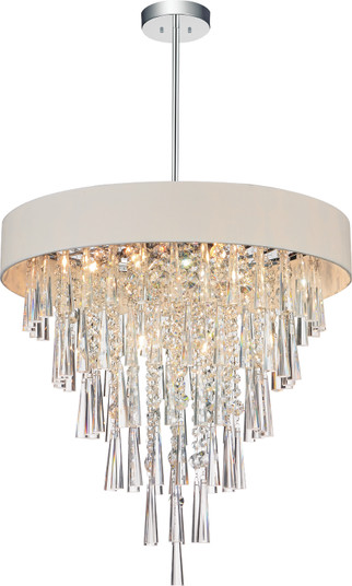 Franca Eight Light Chandelier in Off White (401|5523P22COffWhite)