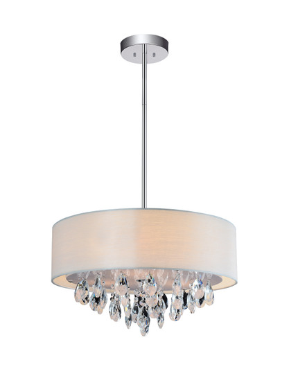 Dash Four Light Chandelier in Chrome (401|5443P18COffWhite)