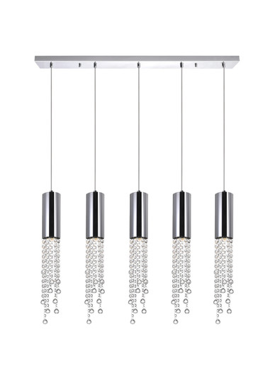 Extended Five Light Pendant in Chrome (401|5081P40CRC)