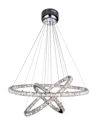 Ring LED Chandelier in Stainless Steel (401|5080P32ST3R)