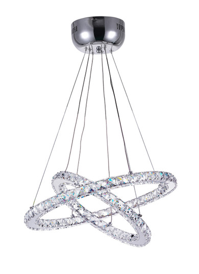 Ring LED Chandelier in Stainless Steel (401|5080P20ST2R)