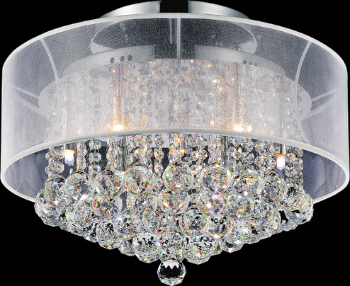 Radiant Nine Light Flush Mount in Chrome (401|5062C20CClearW)