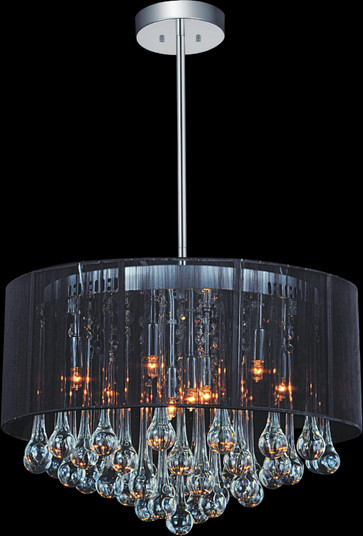 Water Drop Six Light Chandelier in Chrome (401|5006P18CRB)