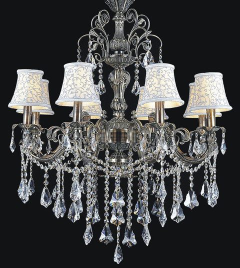 Brass Eight Light Chandelier in Antique Brass (401|2011P30AB8)