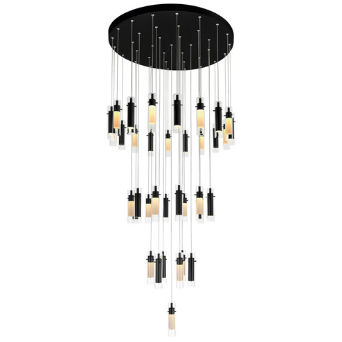 Olinda LED Chandelier in Black (401|1606P3337101)