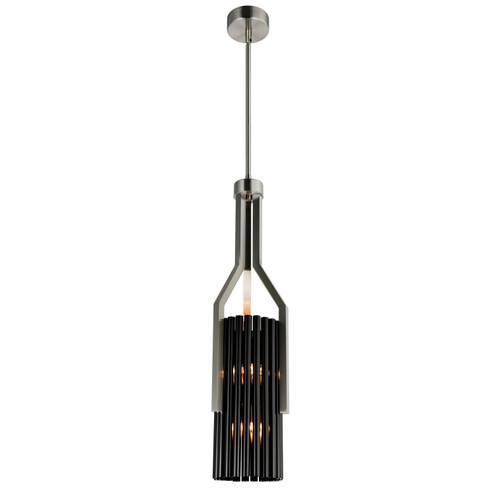 Fermont LED Mini Pendant in Satin Nickel & Pearl Black (401|1583P86612)