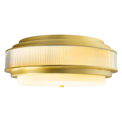 Valdivia Four Light Flush Mount in Satin Gold (401|1567C184602)