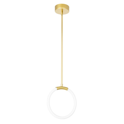 Hoops LED Pendant in Satin Gold (401|1273P101602)