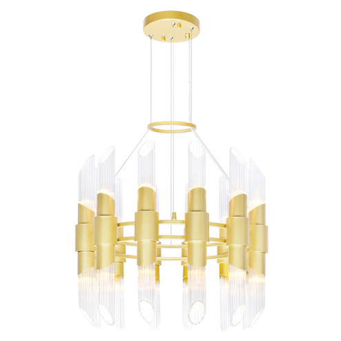 Croissant 24 Light Chandelier in Satin Gold (401|1269P2424602)