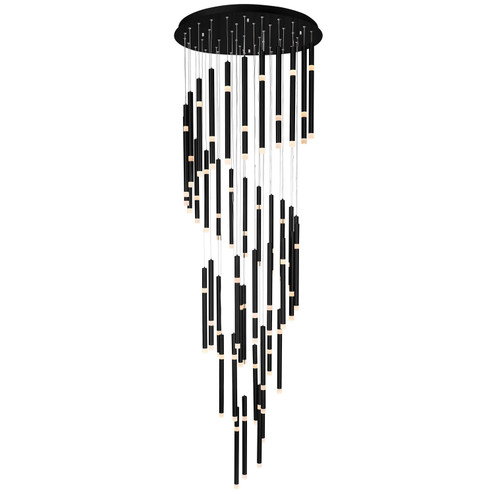 Flute LED Chandelier in Black (401|1262P3054101)