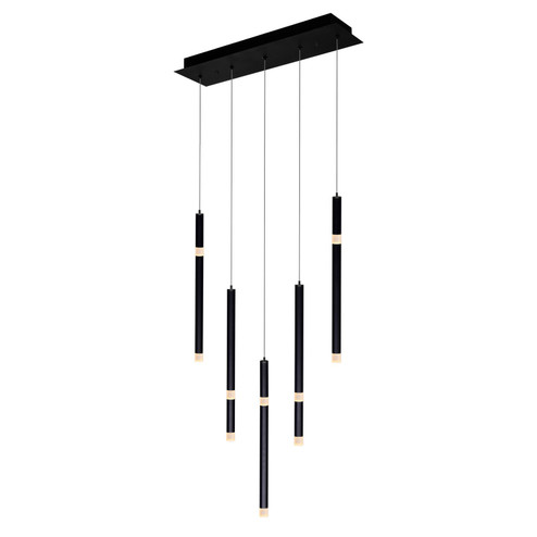 Flute LED Chandelier in Black (401|1262P225101)