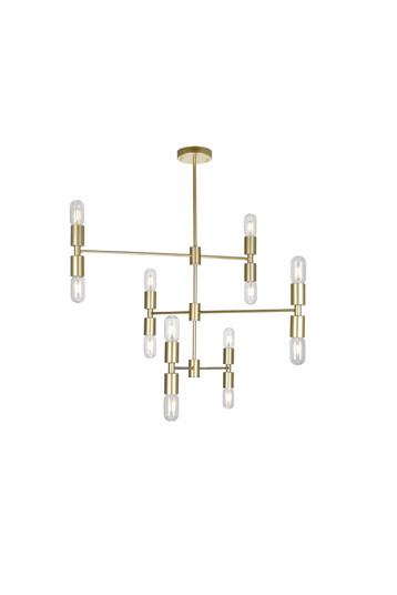 Hand Crank 12 Light Chandelier in Medallion Gold (401|1227P3412169)