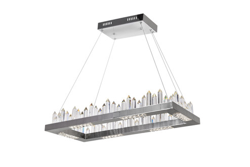 Agassiz LED Island/Pool Table Chandelier in Polished Nickel (401|1218P32613RC)