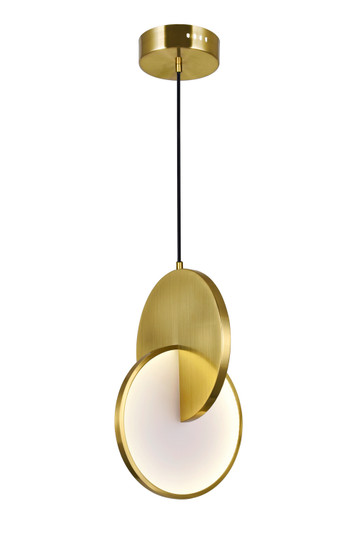 Tranche LED Mini Pendant in Brushed Brass (401|1206P101629)