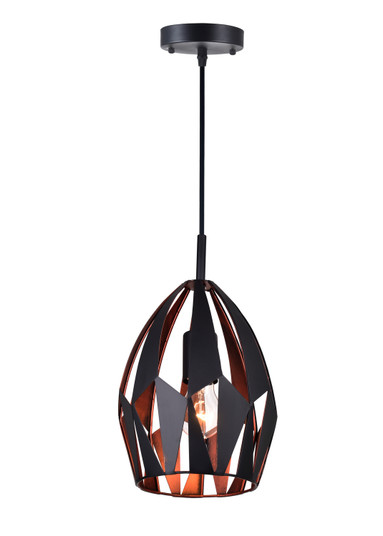 Oxide One Light Mini Pendant in Black & Copper (401|1114P81271)