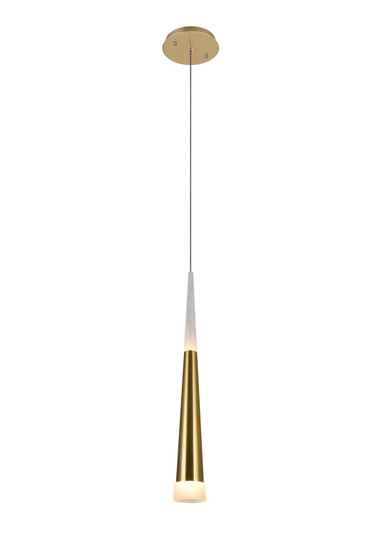 Andes LED Mini Pendant in Satin Gold (401|1103P51602)