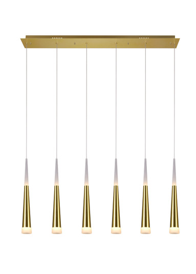 Andes LED Pool Table Light in Satin Gold (401|1103P406602)