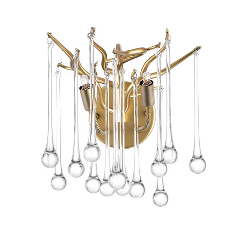 Anita Two Light Wall Sconce in Gold Leaf (401|1094W102620)