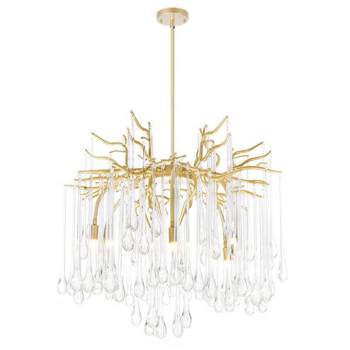 Anita Six Light Chandelier in Gold Leaf (401|1094P266620)