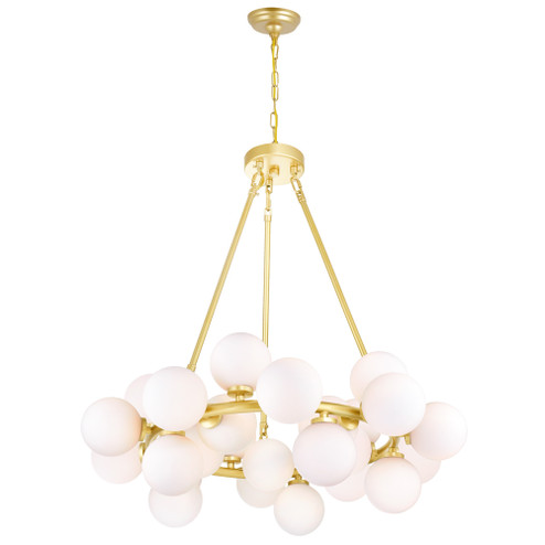 Arya LED Chandelier in Satin Gold (401|1020P2625602)