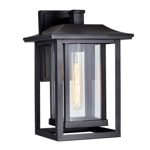 Winfield One Light Outdoor Wall Lantern in Black (401|0414W101101)