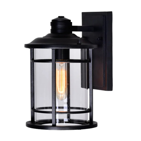 Belmont One Light Outdoor Wall Lantern in Black (401|0096W71101)