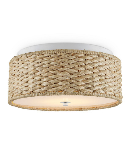 Colchester Raffia LED Flush Mount in Natural/White (142|99990056)
