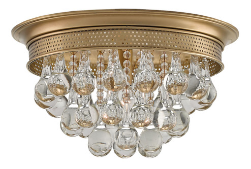 Worthing One Light Flush Mount in Antique Brass (142|99990002)