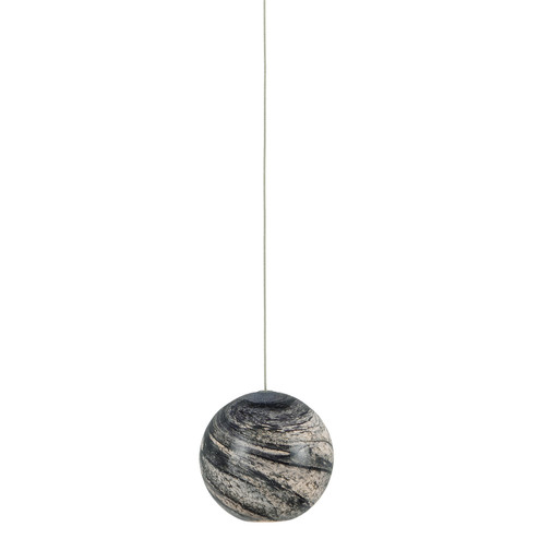 Palatino One Light Pendant in Blue Marbeled/Silver (142|90001005)