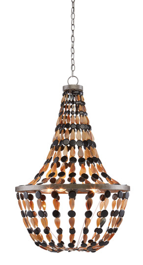 Osterley Chandelier Five Light Chandelier in Light Mole/Black/Natural (142|90000811)