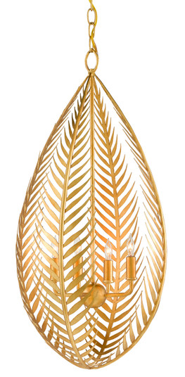 Aviva Stanoff Four Light Chandelier in Contemporary Gold Leaf (142|90000783)