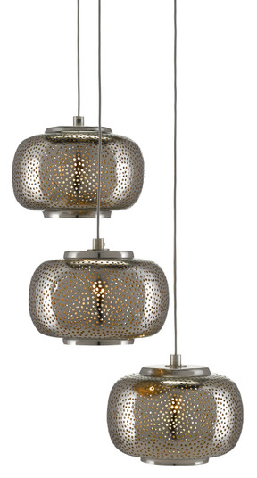 Pepper Collection Three Light Pendant in Nickel (142|90000689)