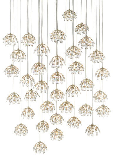 Crystal 36 Light Pendant in Crystal/Contemporary Silver/Silver (142|90000673)