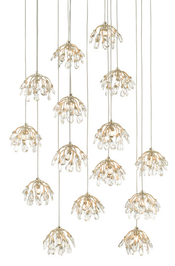 Crystal 15 Light Pendant in Crystal/ Contemporary Silver Leaf (142|90000670)