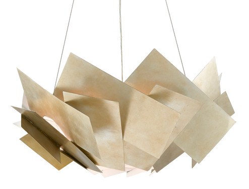 Artiste Three Light Chandelier in Silver Leaf (142|90000549)